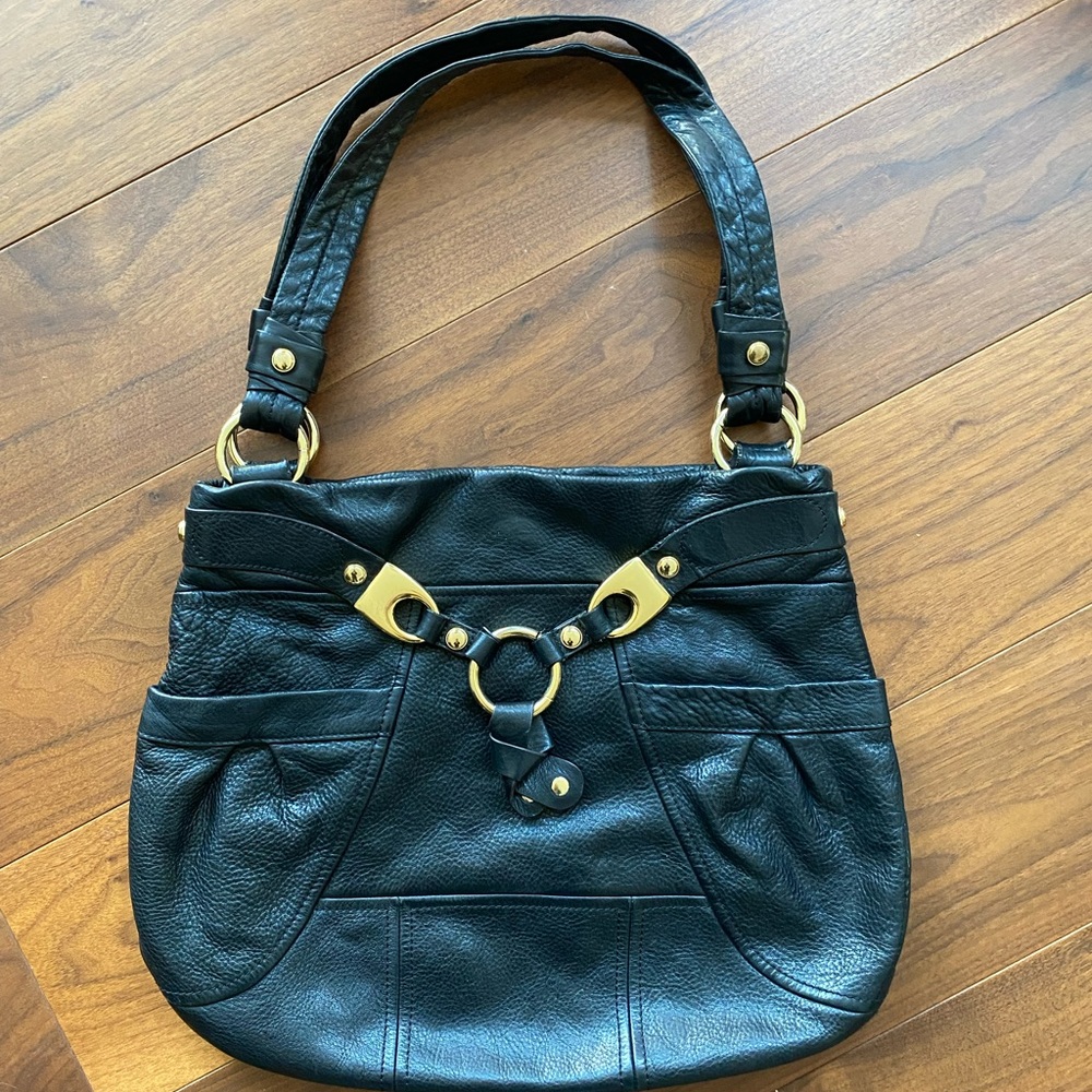 [B Markowsky] Black Leather Should Bag